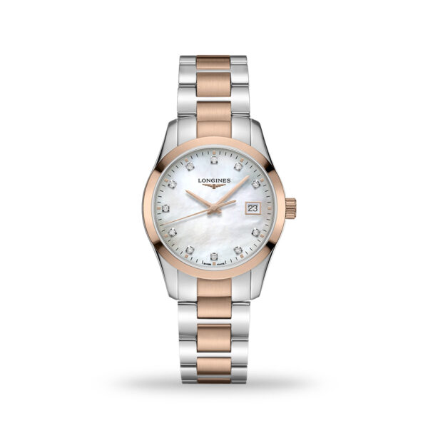 Longines Conquest Classic 34mm Quartz White Mother-of-Pearl Dial Bracelet | L2.386.3.87.7