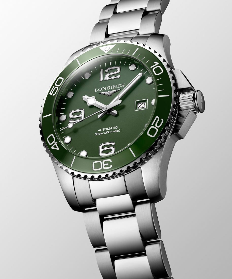 Longines HydroConquest Automatic 43mm Green Matt Dial Bracelet | L3.782.4.06.6