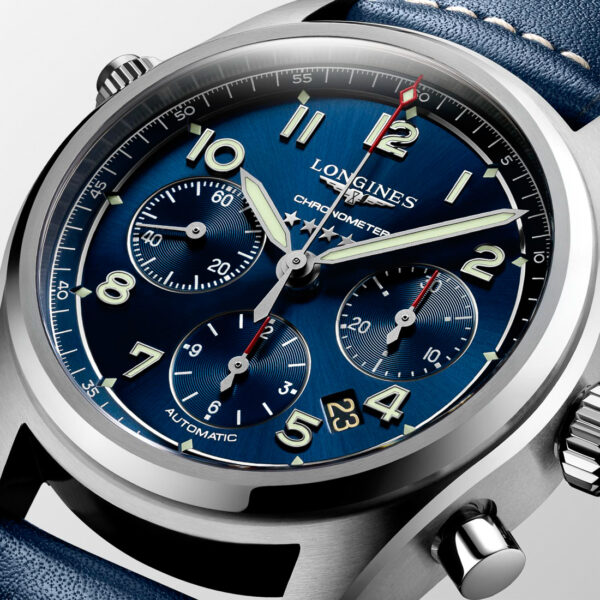 blue longines watch