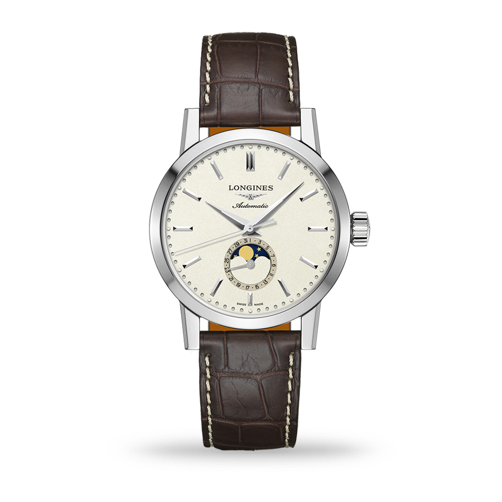 Longines 1832 40mm Automatic Beige Dial Leather Strap