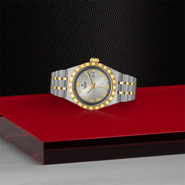 Tudor Royal Automatic Silver Sunray Dial 28mm Bracelet M28303-0001