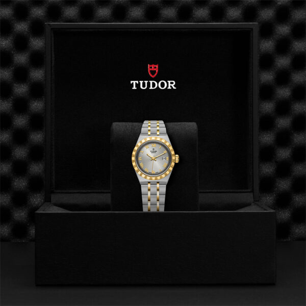 Tudor Royal Automatic Silver Sunray Dial 28mm Bracelet M28303-0001