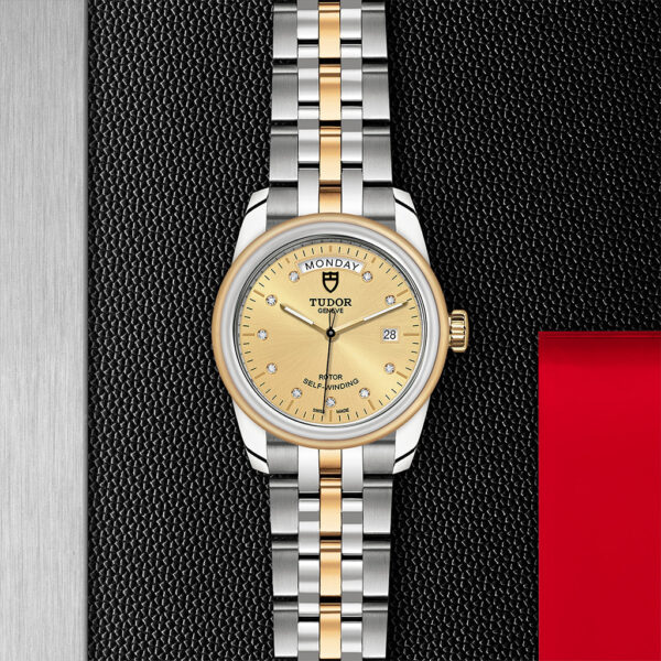 Tudor Glamour Double Date+Day 39mm Champagne Dial Bracelet | M56003-0006
