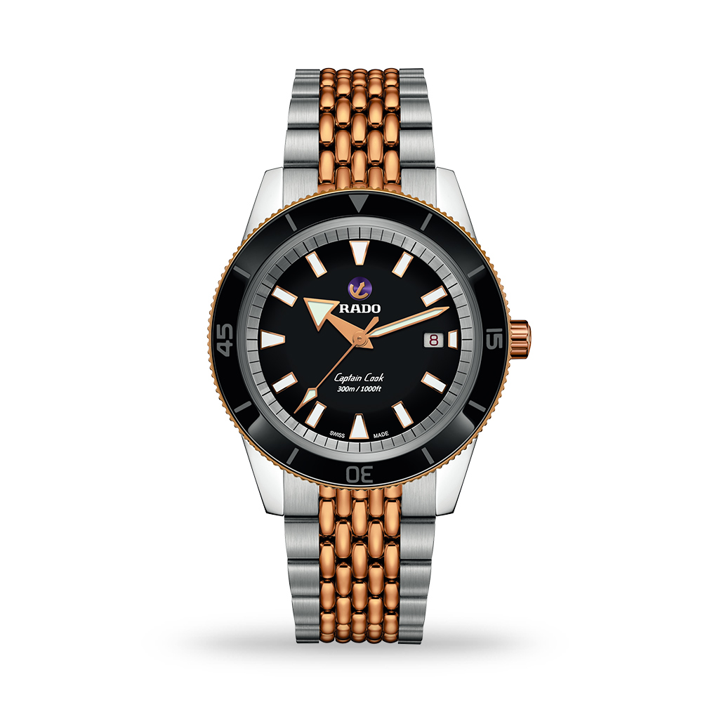 Rado Captain Cook Automatic 42mm Stainless Steel & Rose Gold Plate