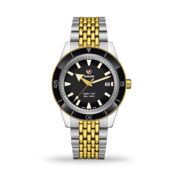 Rado Captain Cook Automatic 42mm Stainless Steel & Gold Bracelet | R32138153