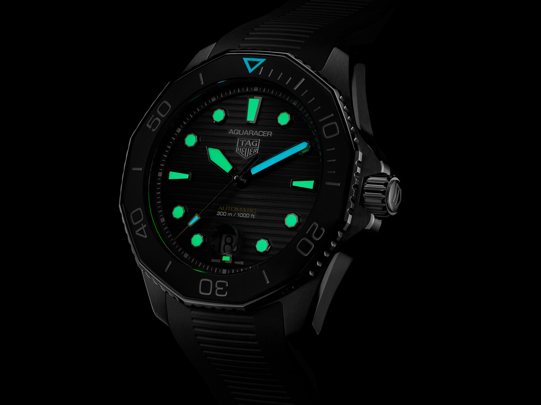 TAG Heuer Aquaracer Professional 300 Automatic Black Dial 43mm Rubber Strap | WBP201A.FT6197