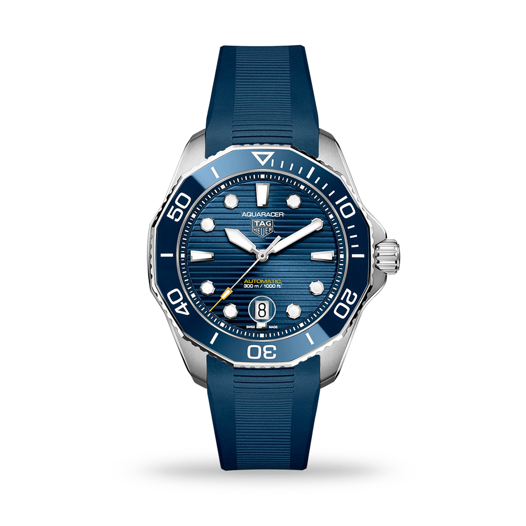 TAG Heuer Aquaracer Professional 300 Automatic Blue Dial 43mm Rubber Strap