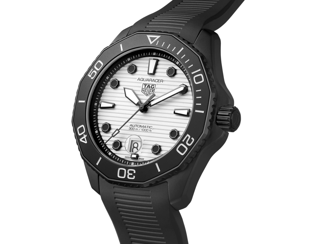 TAG Heuer Aquaracer Professional 300 Automatic White Dial 43mm Rubber Strap | WBP201D.FT6197