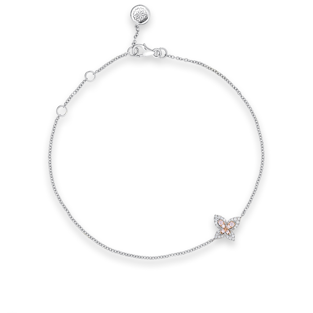 Kimberley White &#038; Argyle Pink Diamond Blush Iria Bracelet