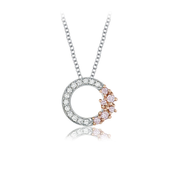 White & Argyle Pink Diamond Blush Cora Pendant | BPP-RDCNB0701