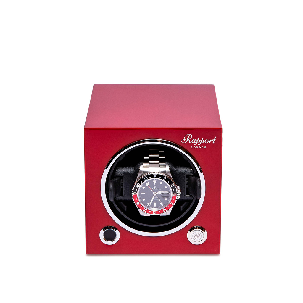 Rapport Evolution MKIII Single Watch Winder (Crimson Red)