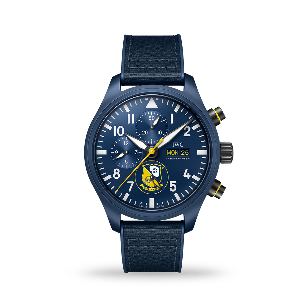 IWC Pilot's Watch Chronograph 44mm “Blue Angels®” Edition Rubber Strap
