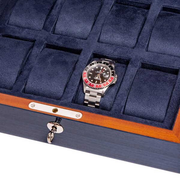Rapport Heritage Eight Blue Watch Box | L403