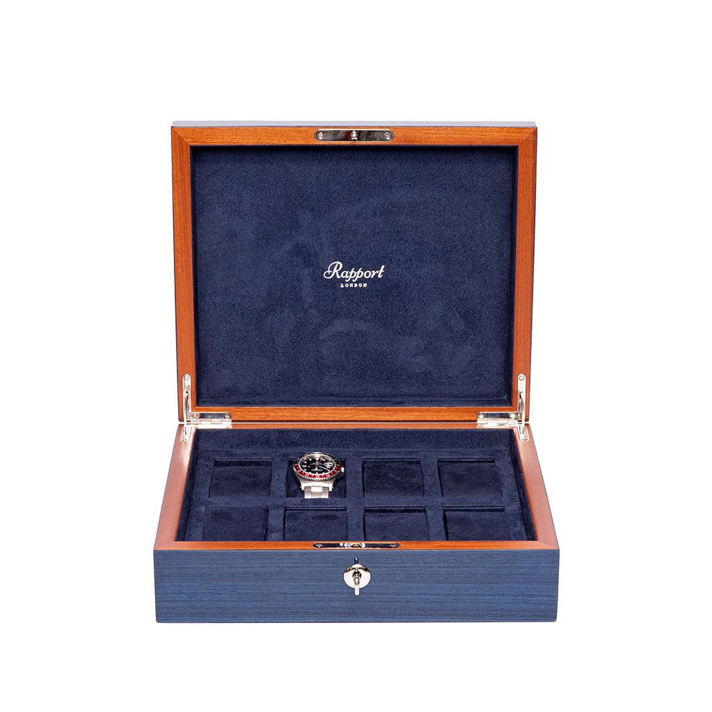 Rapport Heritage Eight Watch Box (Blue)