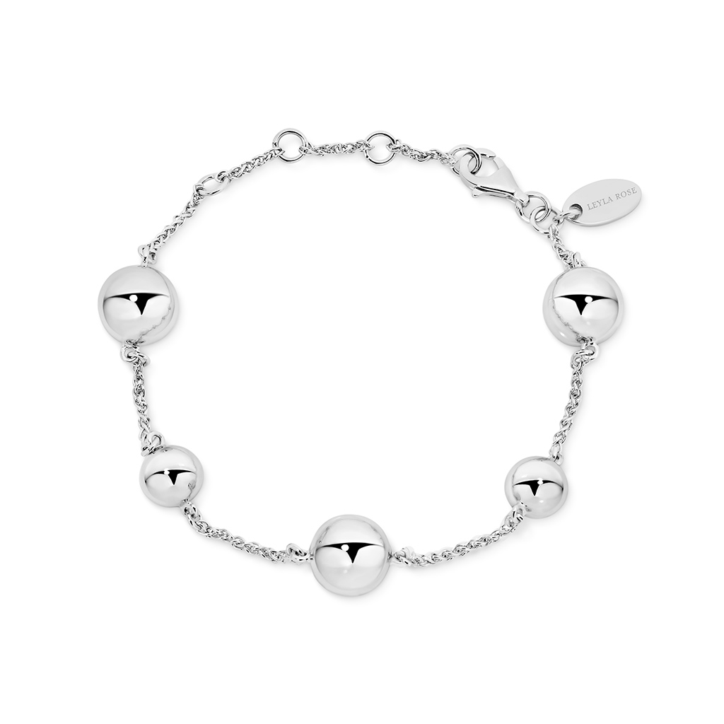 Aphrodite Floating Ball Silver Bracelet