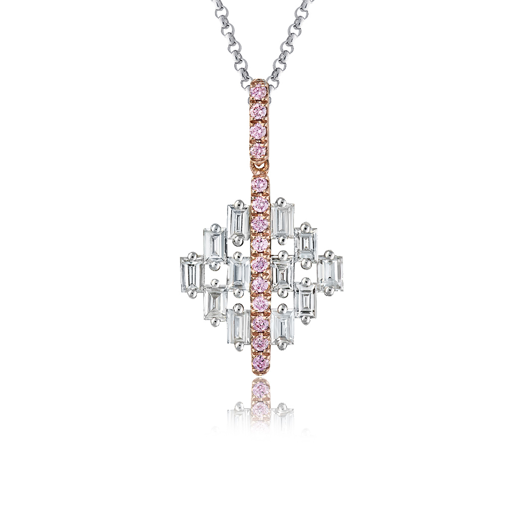 Kimberley White & Argyle Pink Diamond Elena Pendant