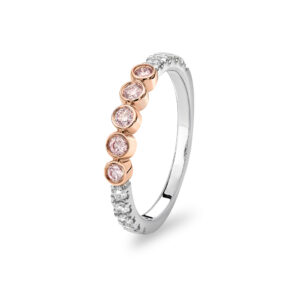 Kimberley White & Argyle Pink Diamond Cara Ring | PKW-RDHBB0701