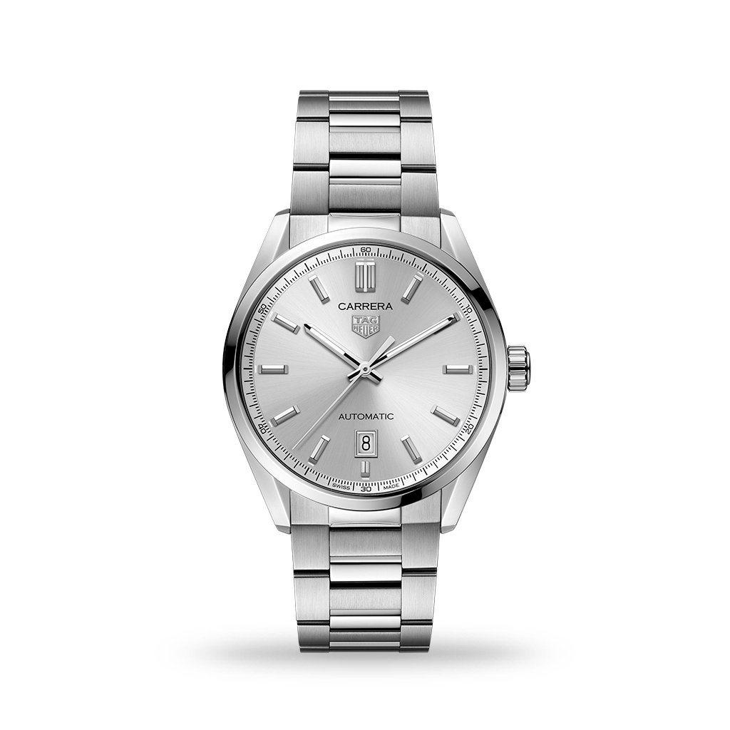 TAG Heuer Carrera Automatic Silver Dial 39mm Bracelet