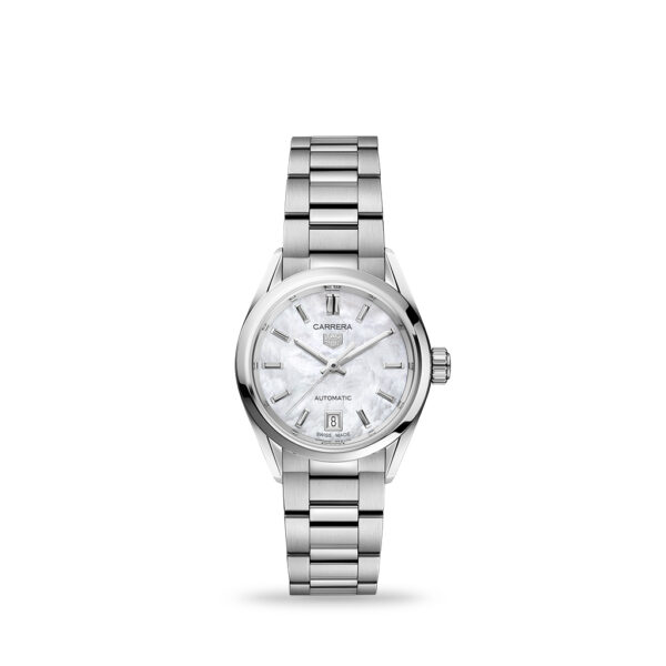 TAG Heuer Carrera Automatic White mother-of-pearl 29mm Bracelet WBN2410.BA0621