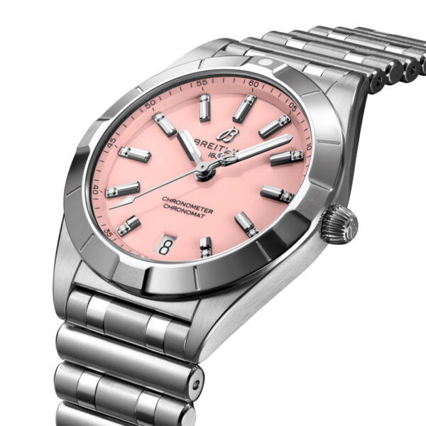 Breitling Chronomat 32 SuperQuartz™ Pink Dial 32mm Bracelet a77310101k1a1