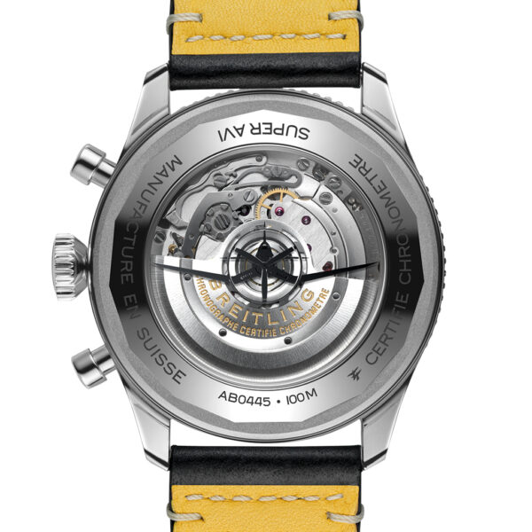 Breitling Super AVI B04 Chronograph GMT 46mm Corsair Leather Strap AB04451A1C1X1