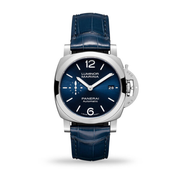 Panerai Luminor Marina Quaranta 40mm Blue Dial Leather Strap PAM01270