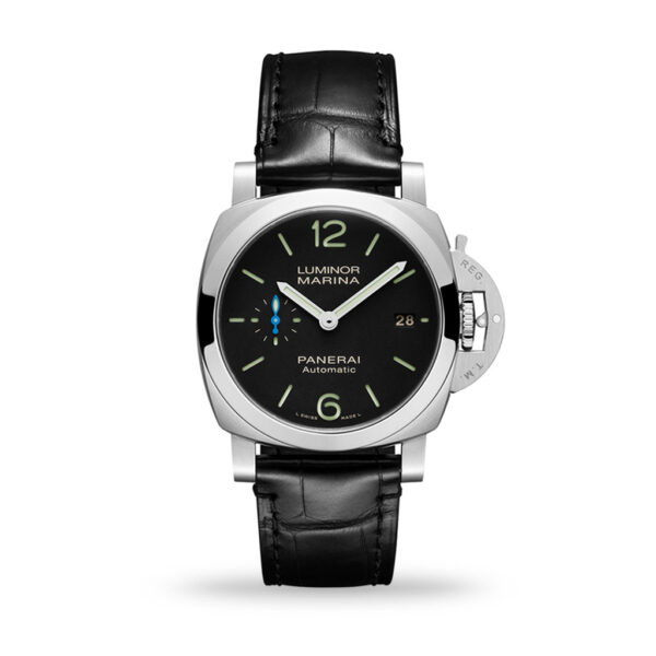 Panerai Luminor Marina Quaranta 40mm Black Dial Leather Strap PAM01372