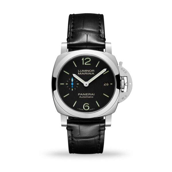 Panerai Luminor Marina Quaranta 40mm Black Dial Leather Strap PAM01272