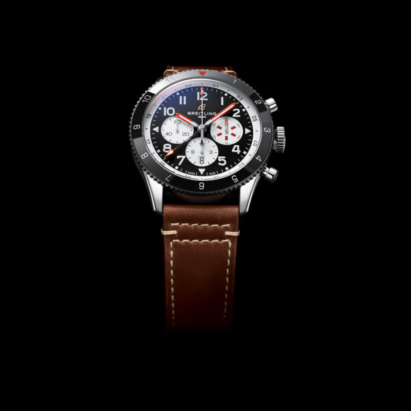 Breitling Super AVI B04 Chronograph GMT 46mm Mosquito Leather Strap YB04451A1B1X1