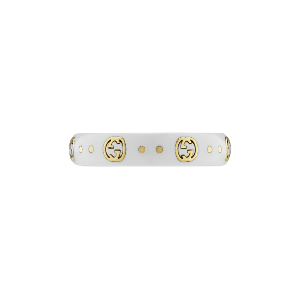 Gucci icon ring white gold shop