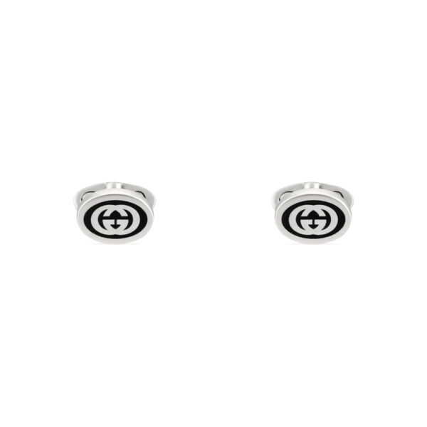 Gucci Interlocking G Cufflinks Silver YBE681283001