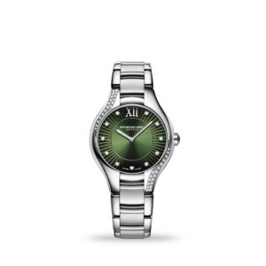 Raymond Weil Noemia Quartz 32mm Green Dial With 47 Diamonds Bracelet 5132-s1s-52181
