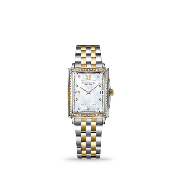 Raymond Weil Toccata Quartz Mother-of-Pearl Diamond Dial 23mm Two-tone Bracelet 5925-sps-00995