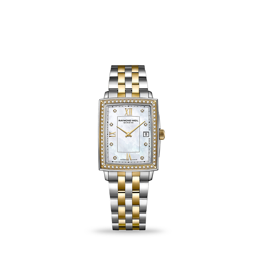 Raymond Weil Toccata Quartz Mother-of-Pearl Diamond Dial 22mm Two-tone Bracelet