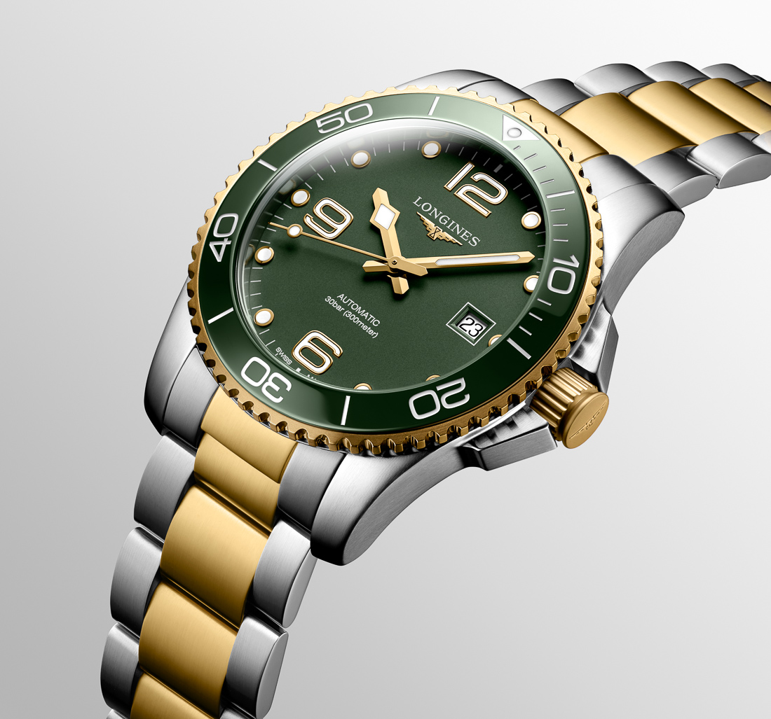Longines HydroConquest Automatic 41mm Green Dial Bracelet L3.781.3.06.7