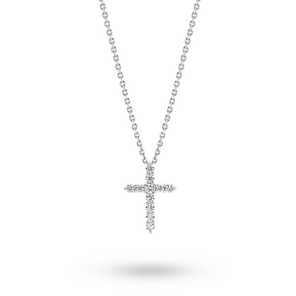 Leyla Rose Cubic Zirconia Slide Through Cross Mary Pendant LR-P67