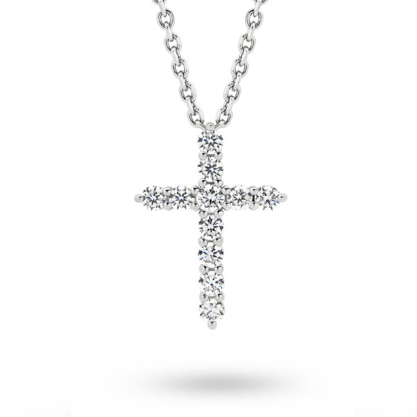 Leyla Rose Cubic Zirconia Slide Through Cross Mary Pendant LR-P67