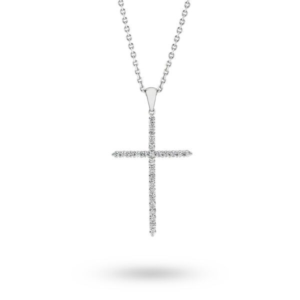 Leyla Rose Cubic Zirconia Silver Grand Cross Esther Pendant LR-P70