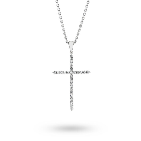 Leyla Rose Cubic Zirconia Silver Grand Cross Esther Pendant LR-P70