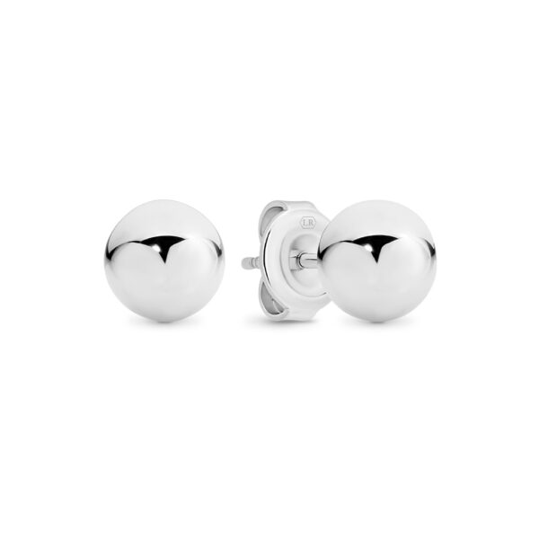 Leyla Rose Silver Medium Ball Aphrodite Stud Earrings LRG-ES16