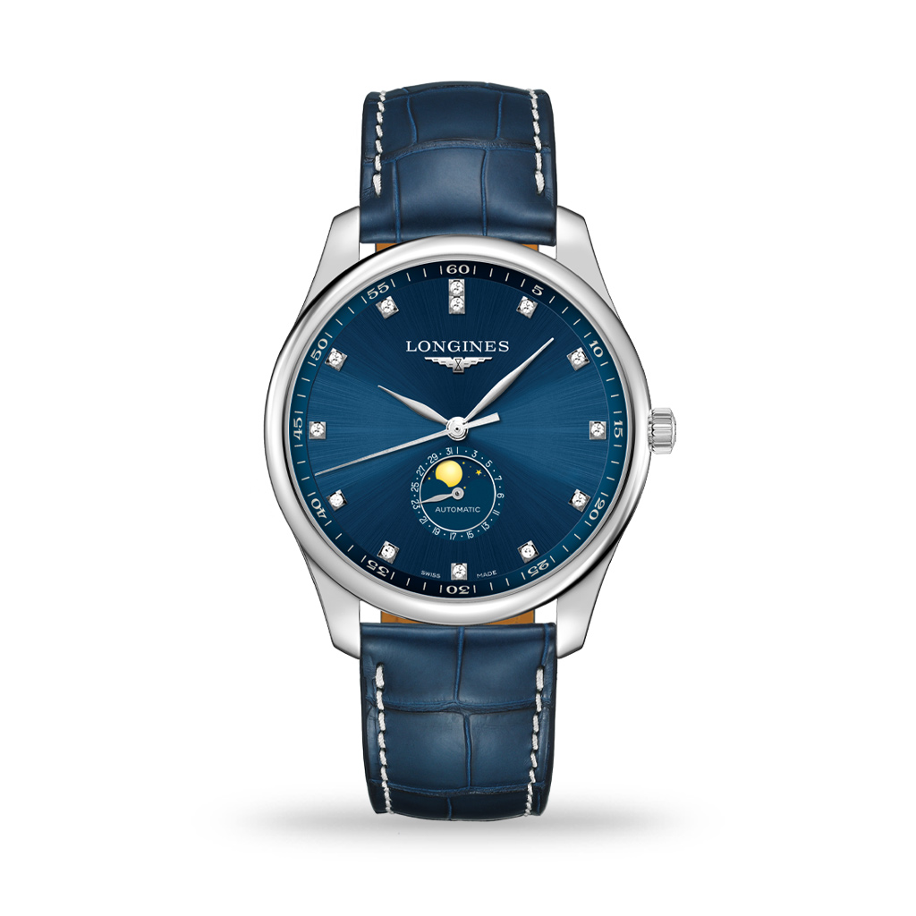 Longines Master Collection Automatic 42mm Blue Leather Strap