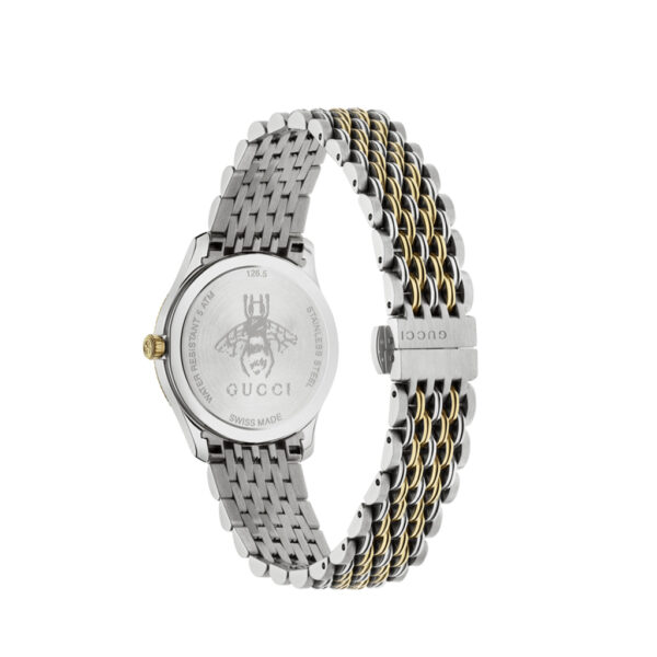 Gucci G-Timeless 29mm Quartz Steel and Yellow Gold PVD Case and Bracelet | YA1265030