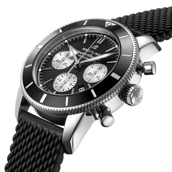 Breitling Superocean Heritage B01 Chronograph 44mm Black Dial Rubber Strap ab0162121b1s1
