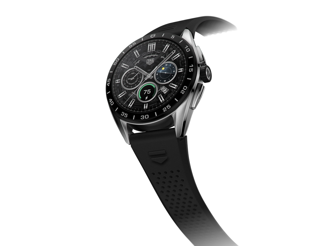 TAG Heuer Connected 45mm Black Rubber Strap SBR8A10.BT6259