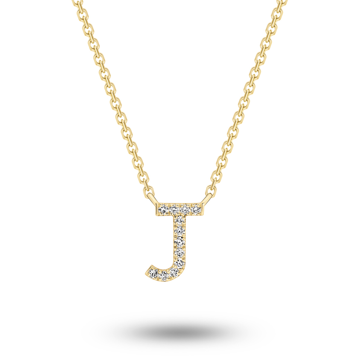 Glow by Gregory 18K Yellow Gold Diamond Initial Necklace A TN0842-0 YG