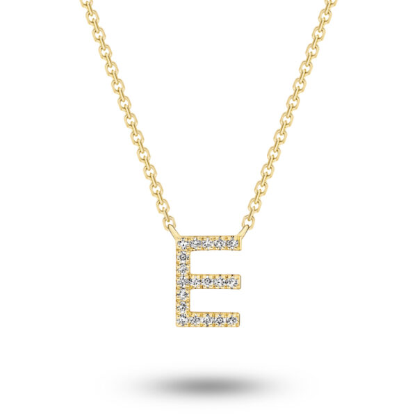 Glow by Gregory 18K Yellow Gold Diamond Initial Necklace TN0849-0 YG