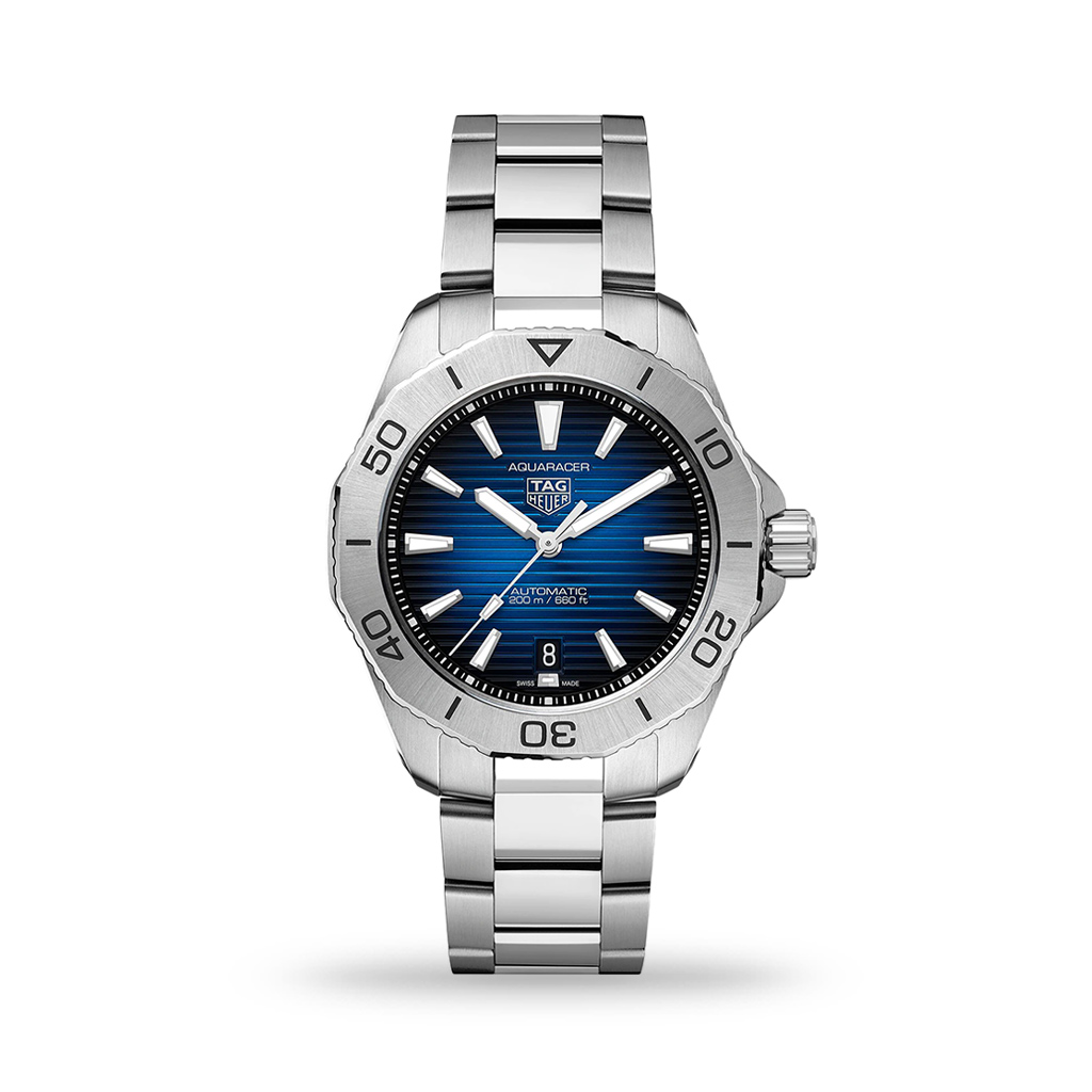 TAG Heuer Aquaracer Professional 200 Date Automatic 40mm Blue Dial Bracelet