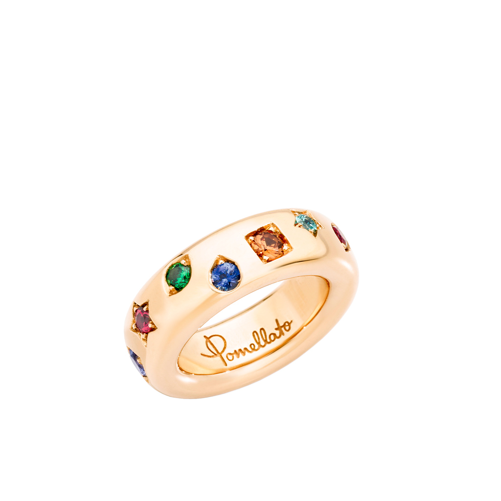 Pomellato Slim Iconica Rose Gold Diamond Band