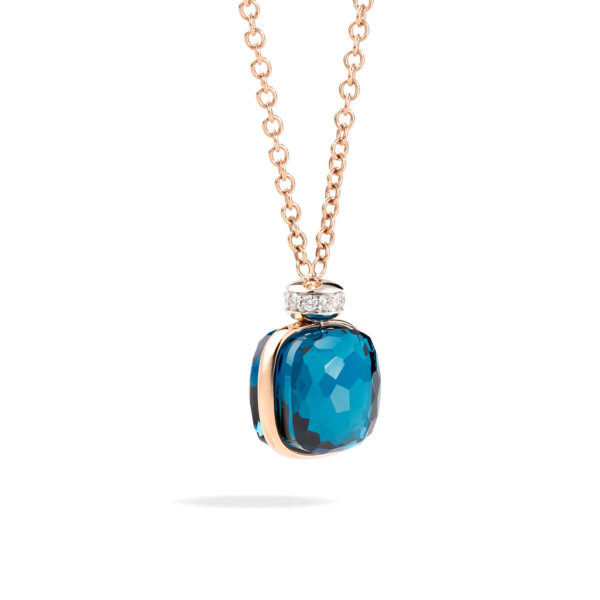 Pomellato Nudo Clessidra cut Necklace with London Blue Topaz PCC2022_O6WHR_DB0TL