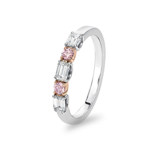 Kimberley White & Argyle Pink Diamond Harriet Ring - PKW-RDHBB1627